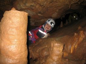 Il più piccolo partecipante alla discesa in grotta!